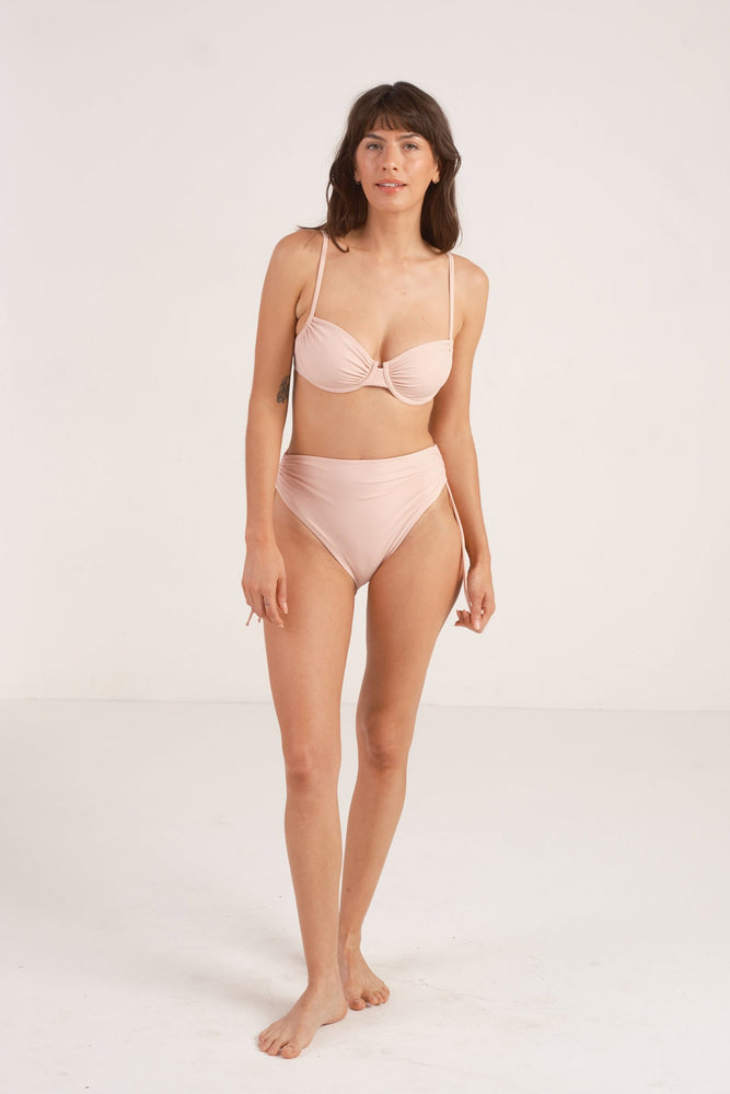 
                  
                    Ruched Bottom in Blush
                  
                