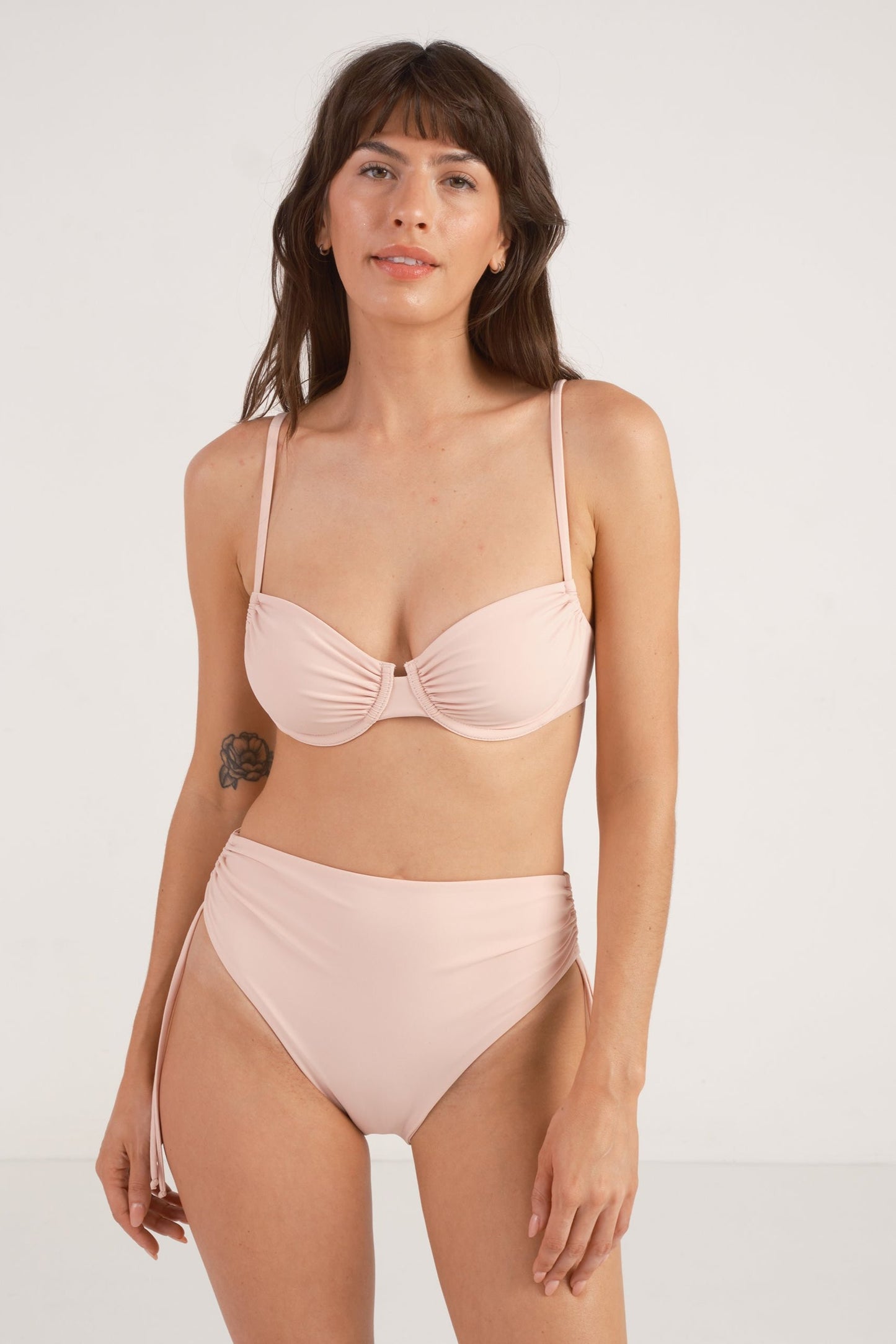 
                  
                    Ruched Bottom in Blush
                  
                