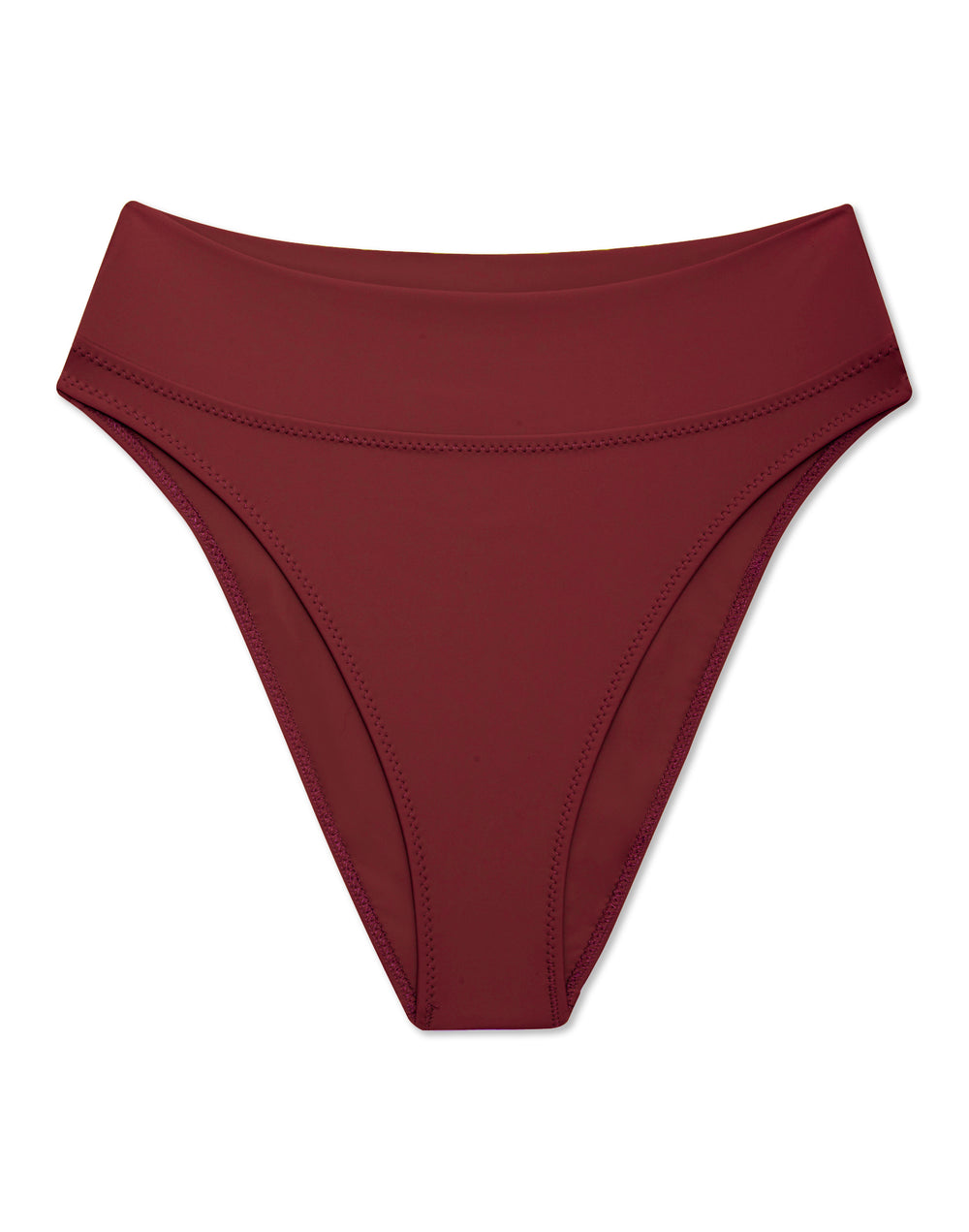 High Kick Brief in Garnet