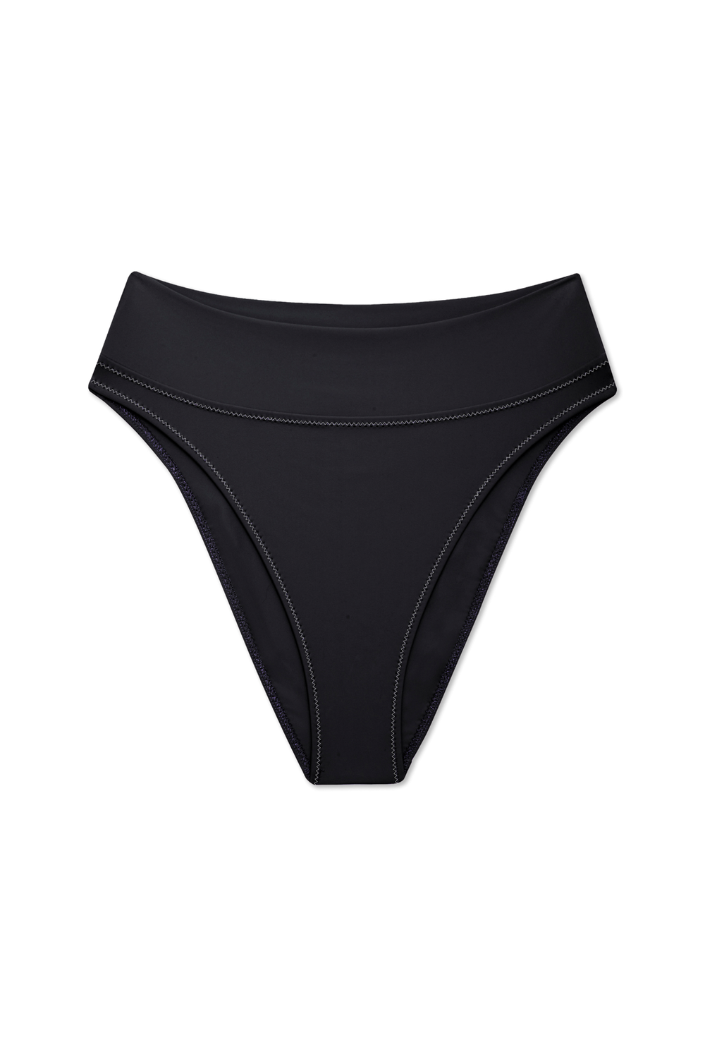 High Kick Brief in Noir Zig