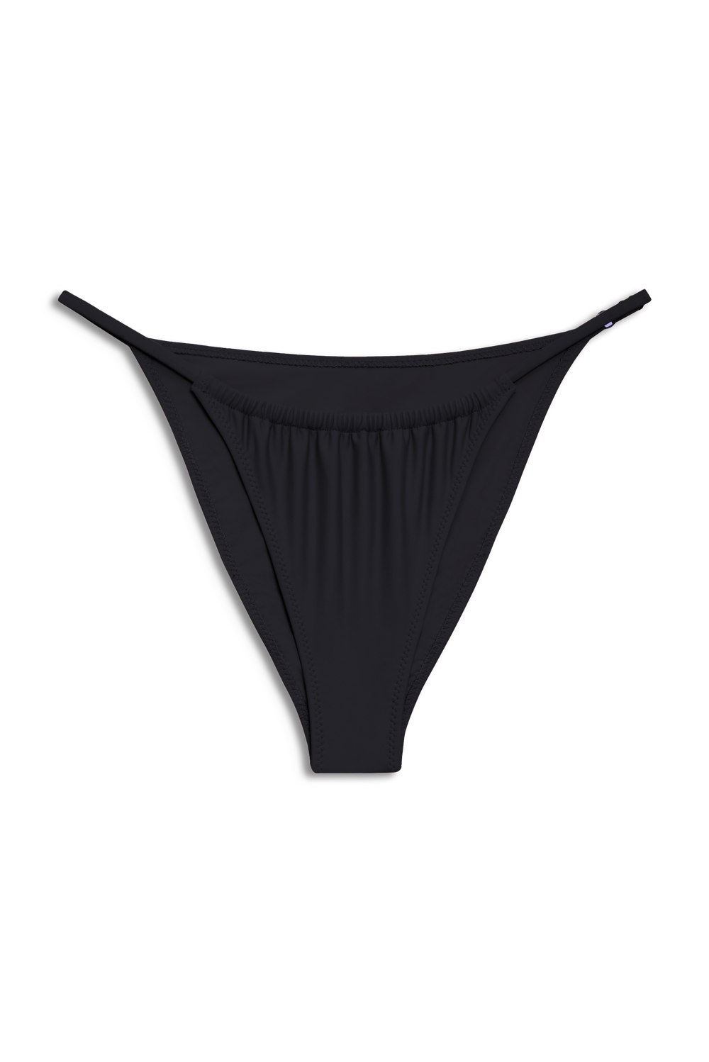 Ruched Slim Brief in Noir