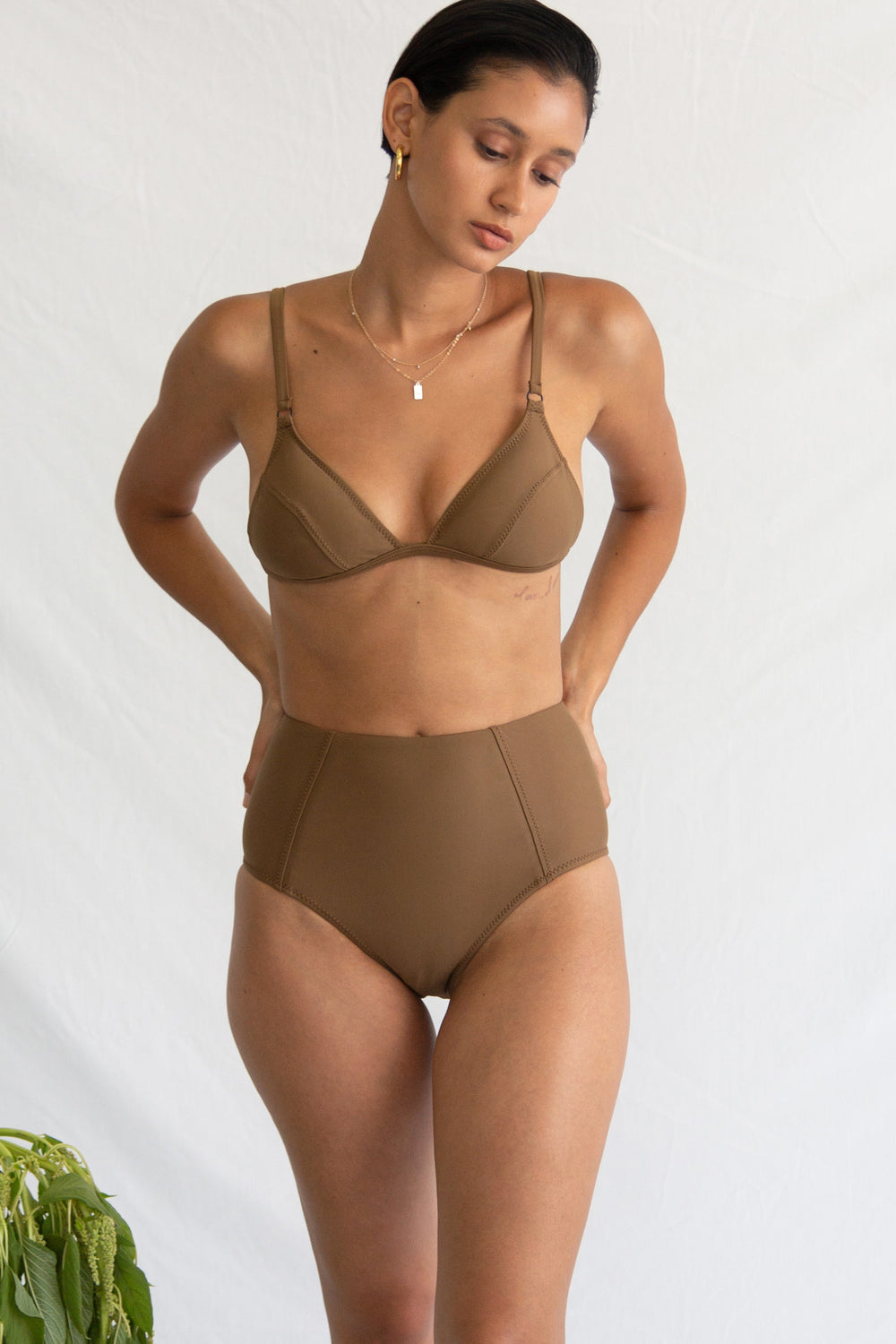 Dillon Tri Top in Cacao