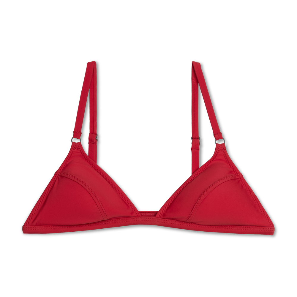 Dillon Tri Top in Rouge